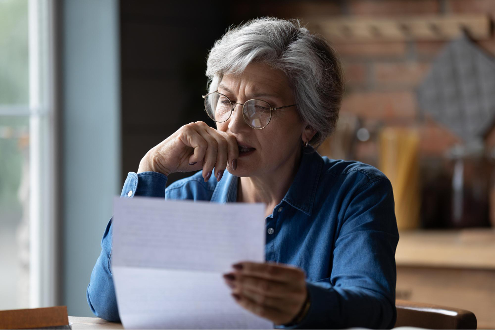 A woman serve notice for Penalties for Early Retirement Withdrawal