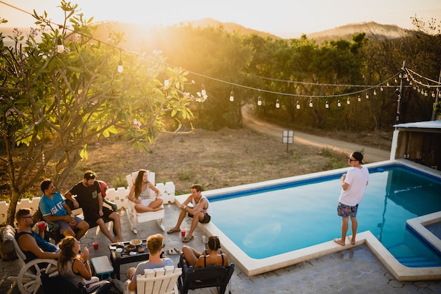 This is just some travel friends enjoying a relaxing sunset together _How to Plan a Retirement Party